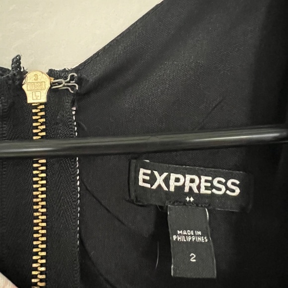 Express pink and black palm dress size 2 - Picture 3 of 5